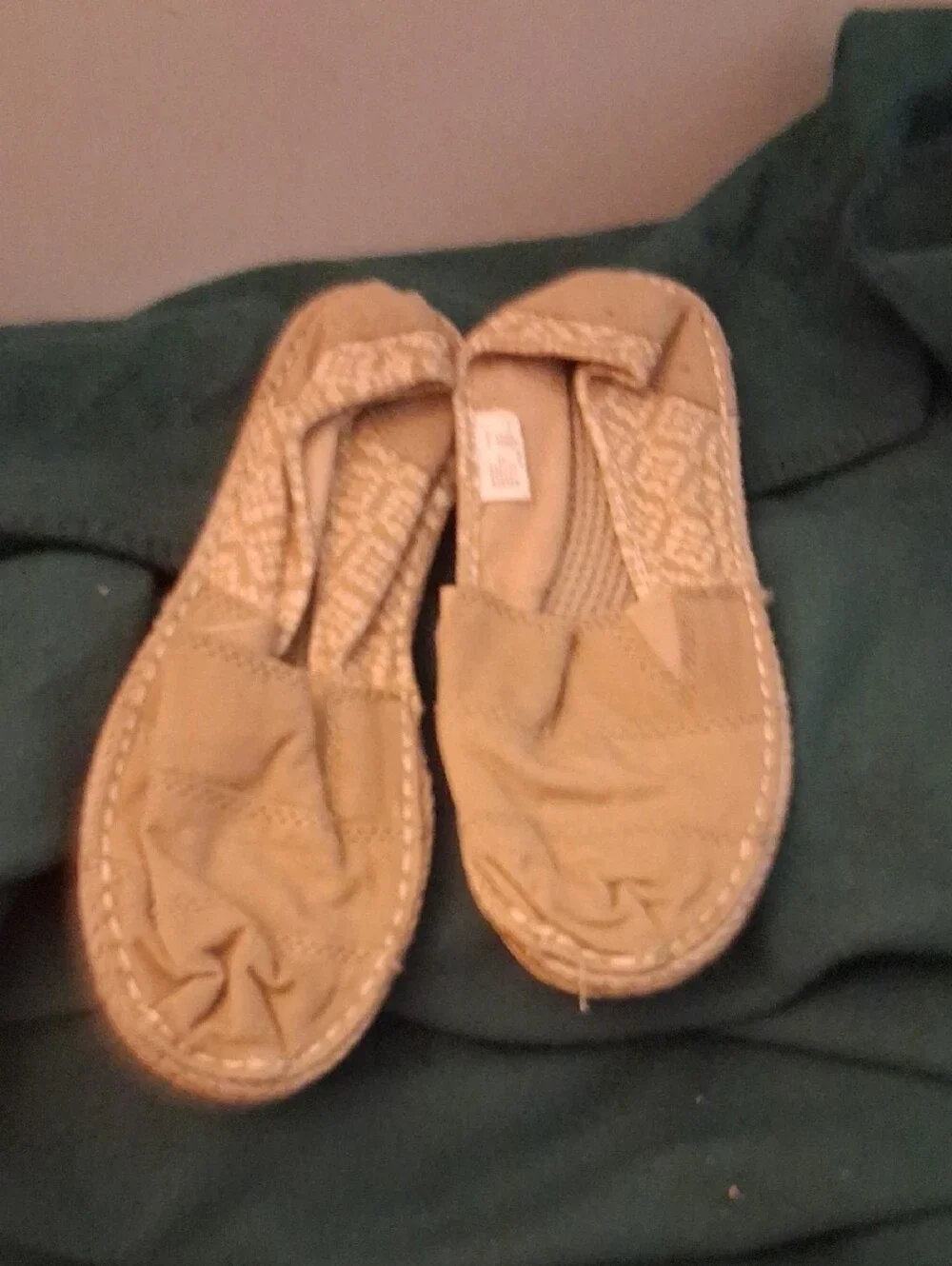 Faded Glory Kids Tan Slip-On Moccasins